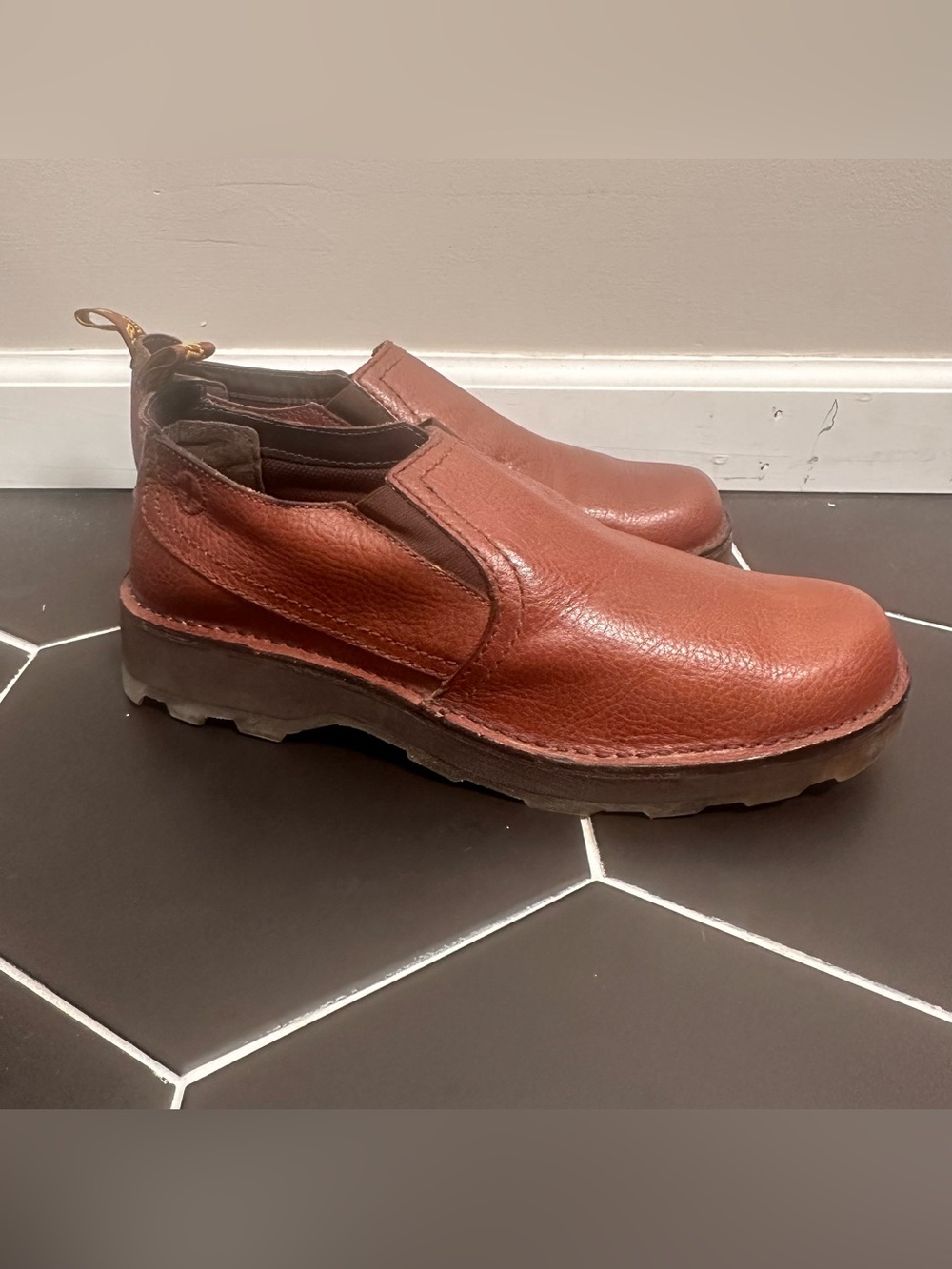 Dr. Martens Jethro Men's Leather Slip-On Shoes - Brown